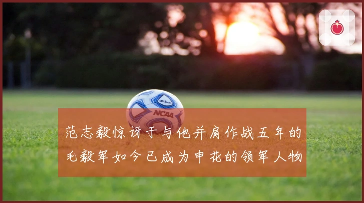 范志毅惊讶于与他并肩作战五年的毛毅军如今已成为申花的领军人物